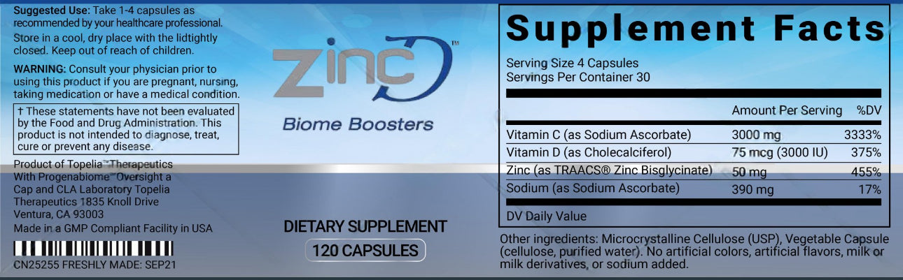 Biome Boosters ZincD Vitamin Complex