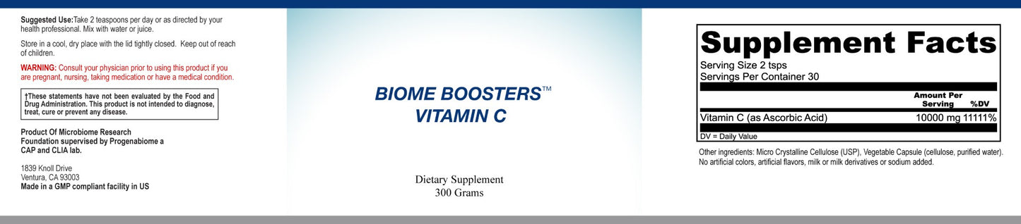 Biome Boosters Pure Vitamin C Crystals