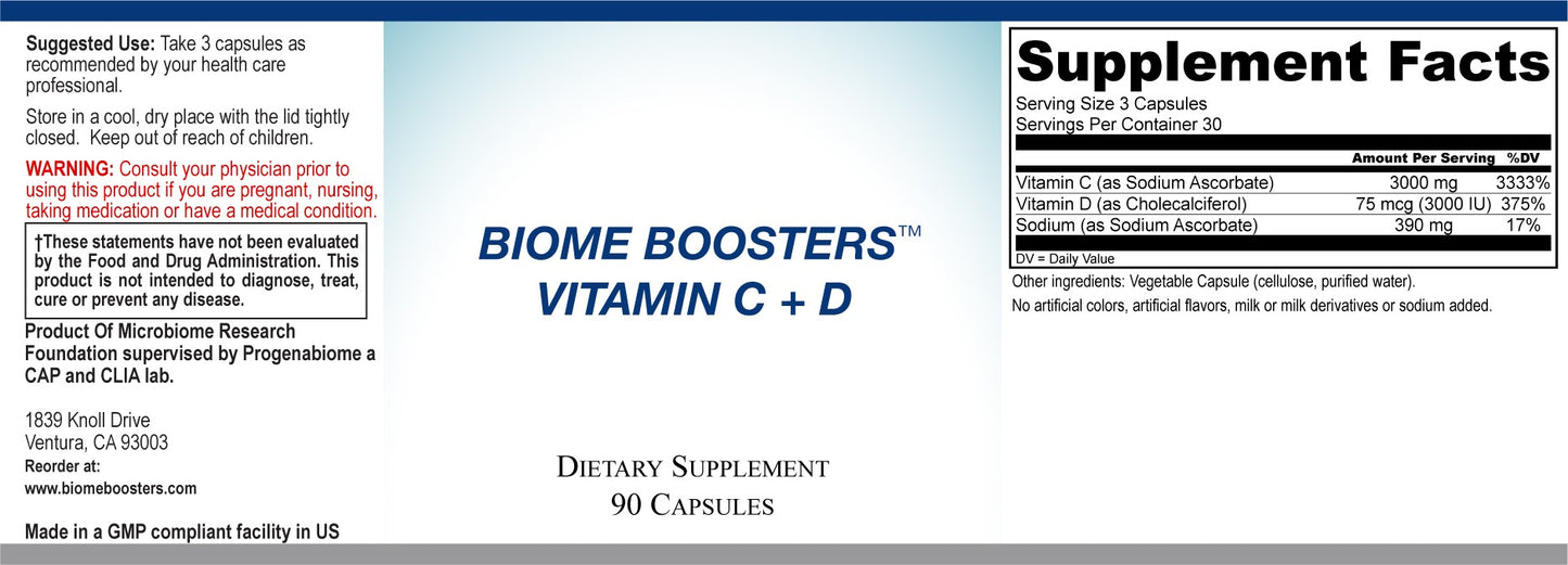 Biome Boosters Vitamin C + D